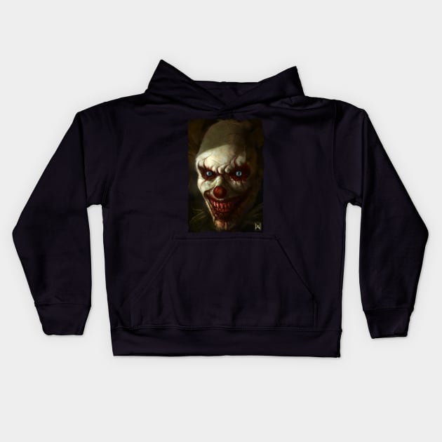 Evil Clown Kids Hoodie by Dmon28